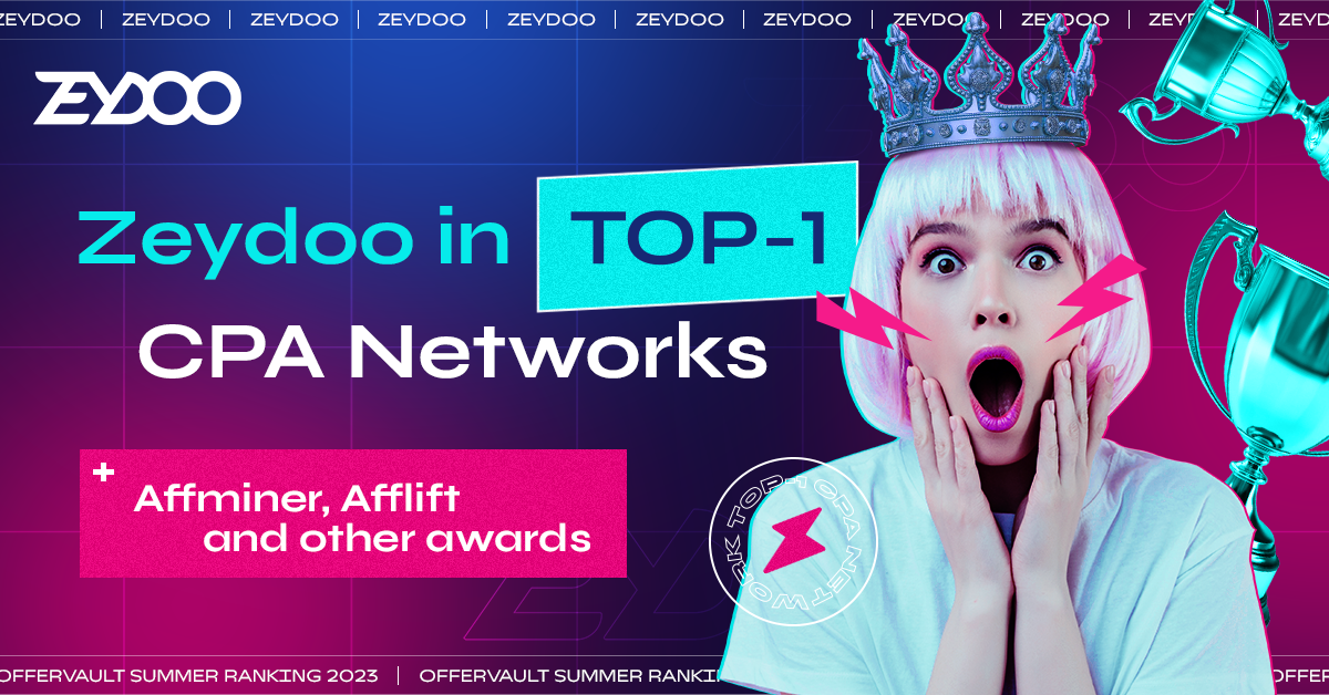 Zeydoo in top CPA networks